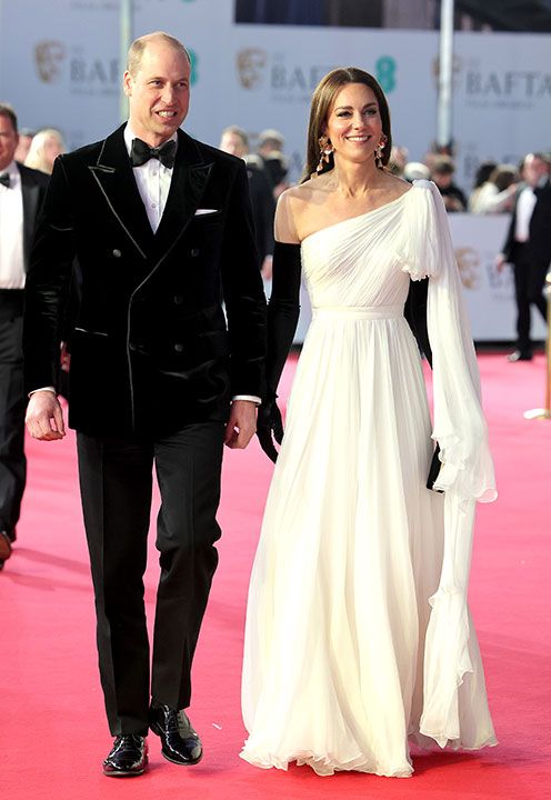 Prince and Princess of Wales arrive at BAFTAs