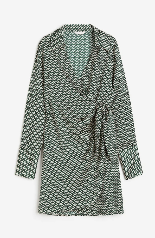 H&M sale wrap dress