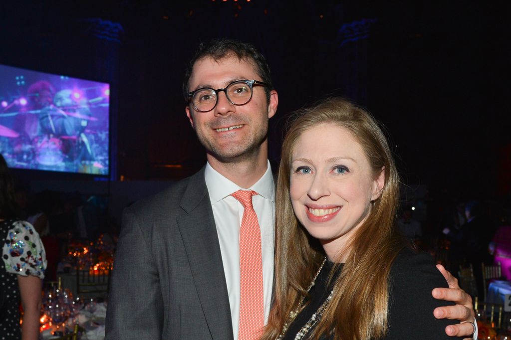 Marc Mezvinsky and Chelsea Clinton attend The Gordon Parks Foundation Awards Dinner and Auction at Cipriani 42nd Street, NYC on June 4, 2019 in New York City