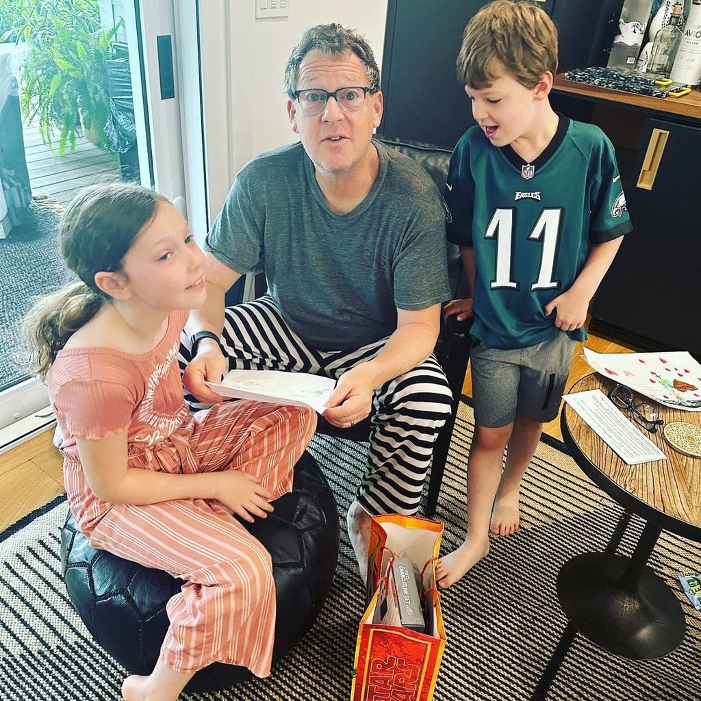 Savannah Guthrie's husband and children at their vacation home on Father's Day