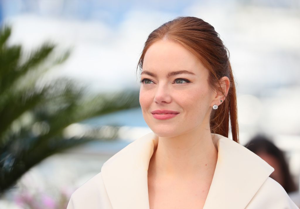 Emma Stone attends the "Kinds Of Kindness" Photocall at the 77th annual Cannes Film Festival 