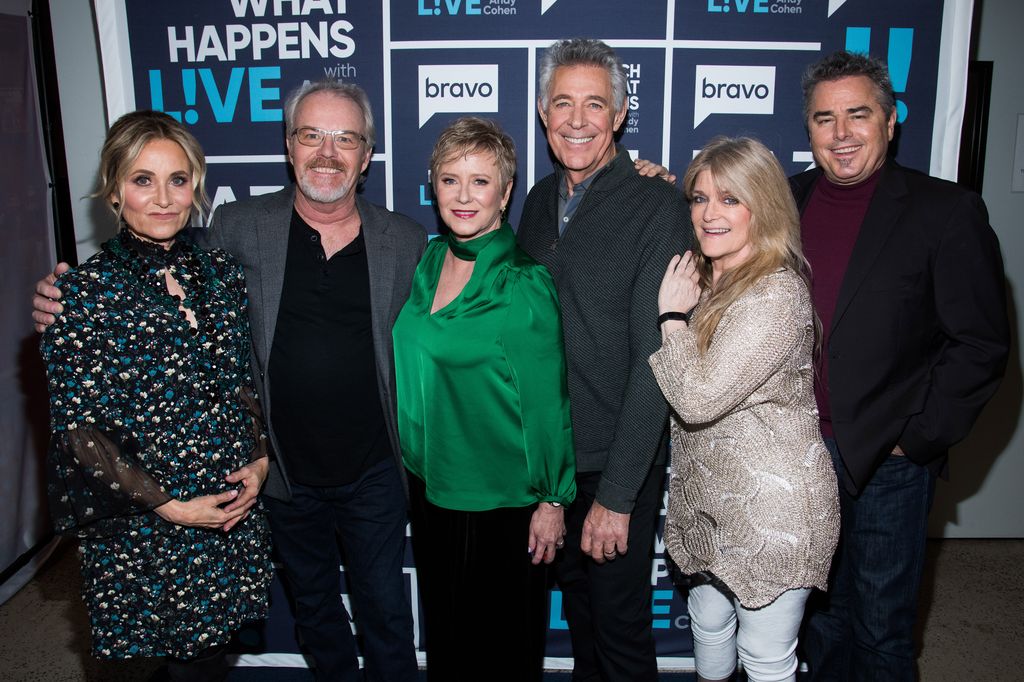 Maureen McCormick, Mike Lookinland, Eve Plumb, Barry Williams, Susan Olsen, Christopher Knight of The Brady Bunch in 2019