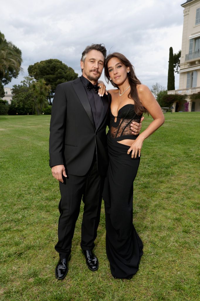 James Franco and Izabel Pakzad attend the amfAR Gala Cannes 2025
