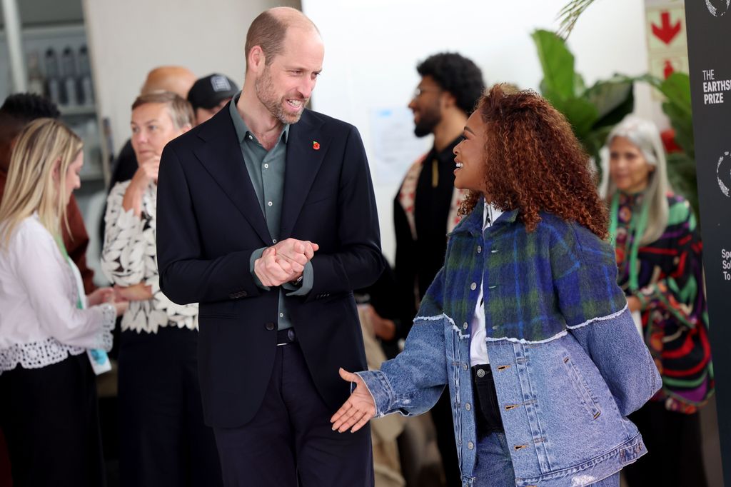 Prince William and Nomzamo Mbatha chat