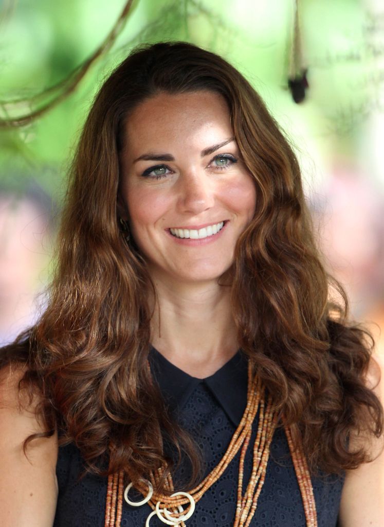Catherine, Duchess of Cambridge with curly hair