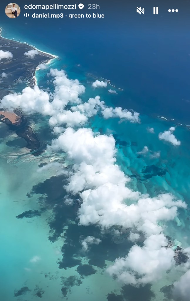 Le promoteur immobilier a partagé une photo prise depuis un avion