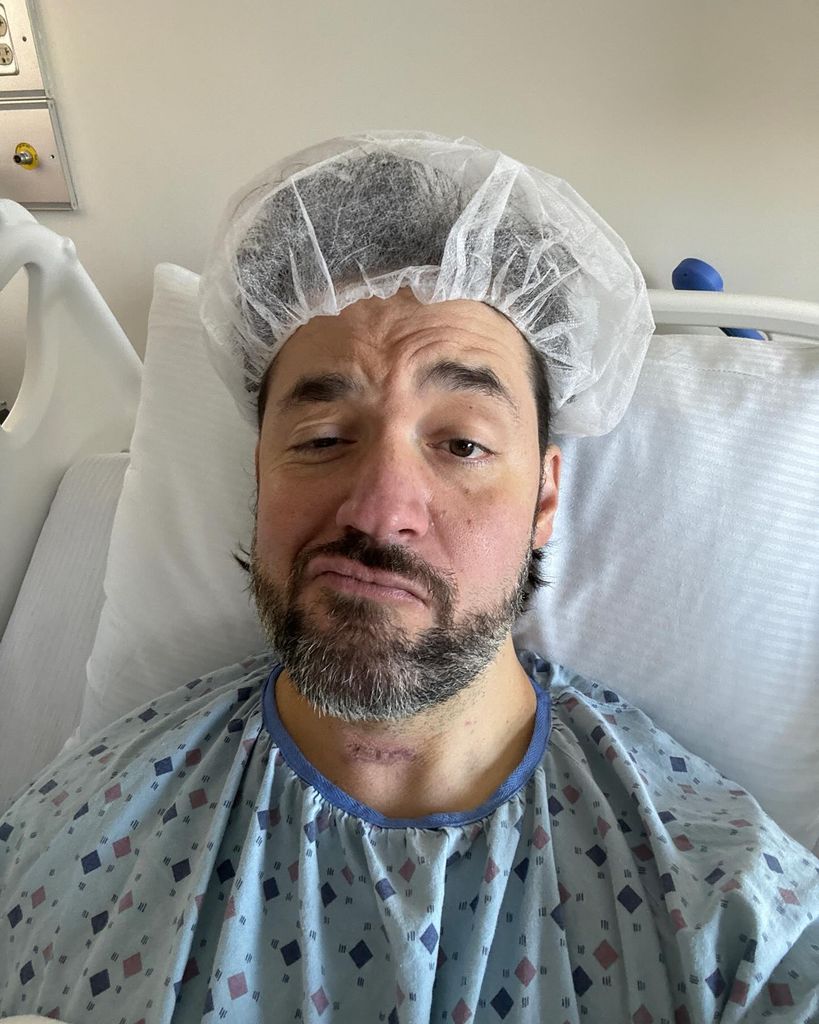 alexis ohanian post surgery after removing half his thyroid