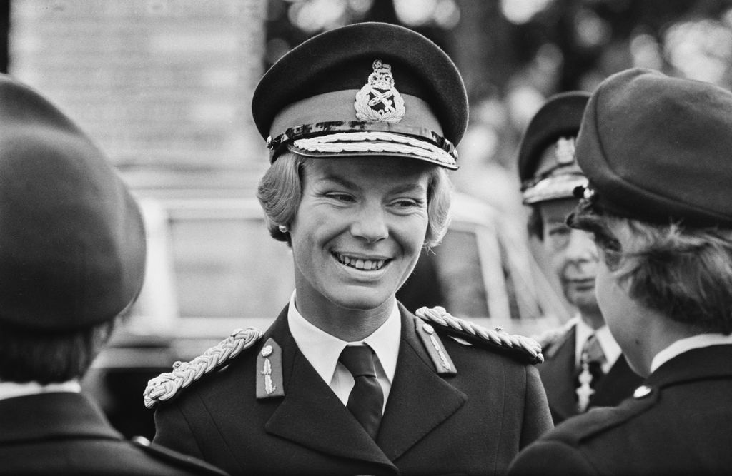 The Duchess visiting a WRAC (Women's Royal Army Corps) college in Camberley in 1967