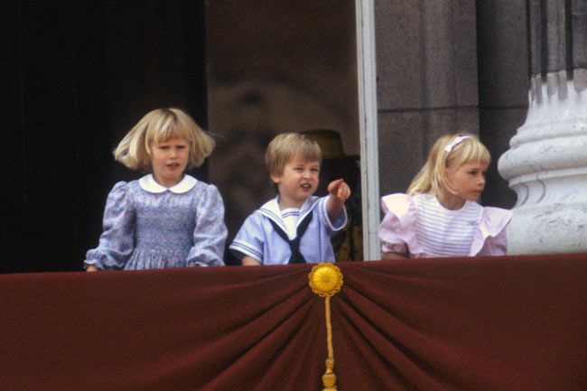 prince william on the buckingham palace balcony in 1985