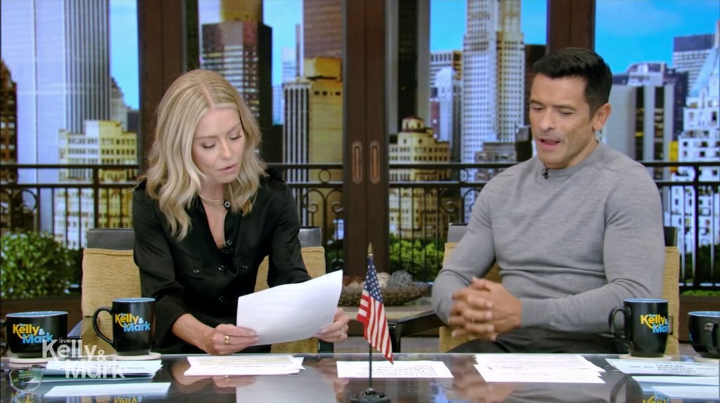 Kelly Ripa and Mark Consuelos talked about being empty nesters on Friday's LIVE