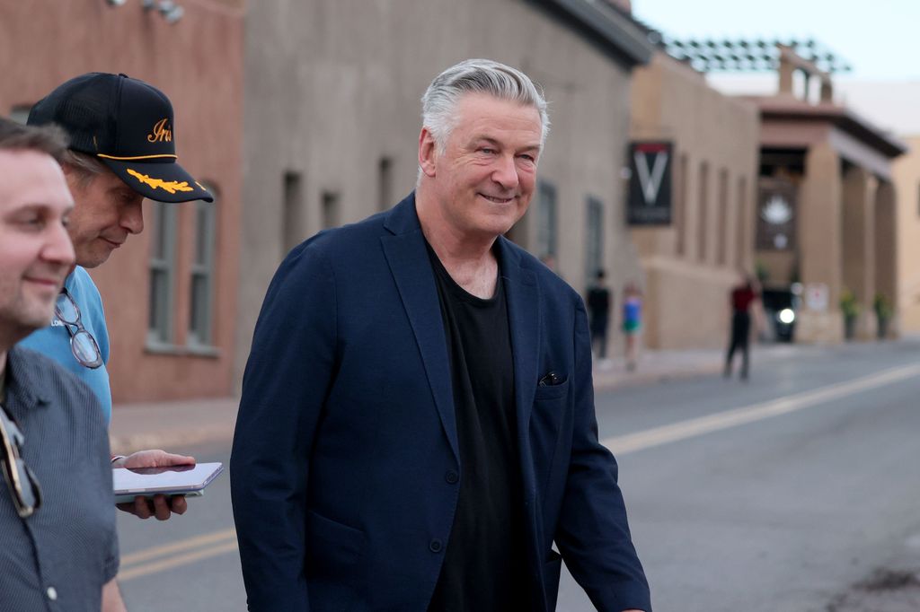 Alec Baldwin smiles with relief as he heads to a celebratory dinner with his siblings and friends after his involuntary manslaughter trial was dismissed in Santa Fe, New Mexico