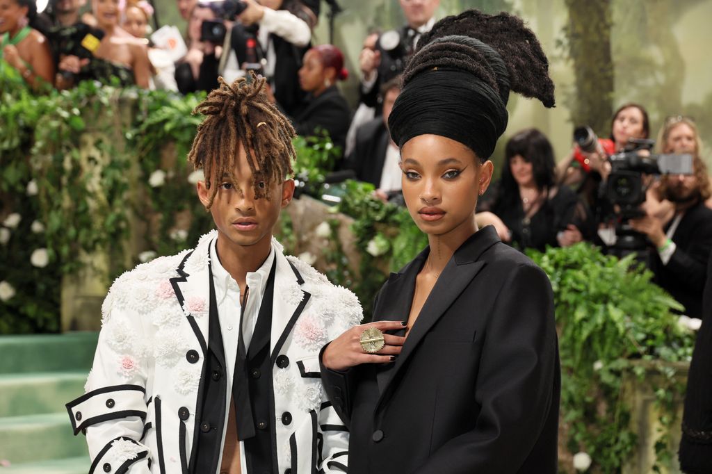 Jaden Smith and Willow Smith attend The 2024 Met Gala Celebrating "Sleeping Beauties: Reawakening Fashion" at The Metropolitan Museum of Art on May 06, 2024 in New York City.