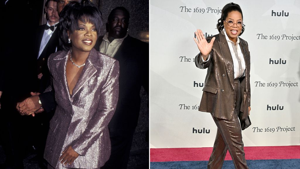 split of Oprah Winfrey in 90s and Oprah now