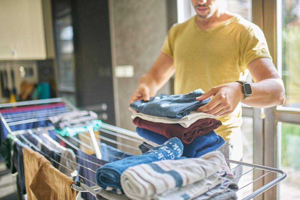 Folding your laundry is also a great time to plan your weekly wardrobe