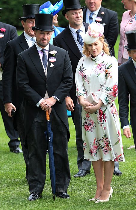 peter and autumn phillips at ladies day ascot
