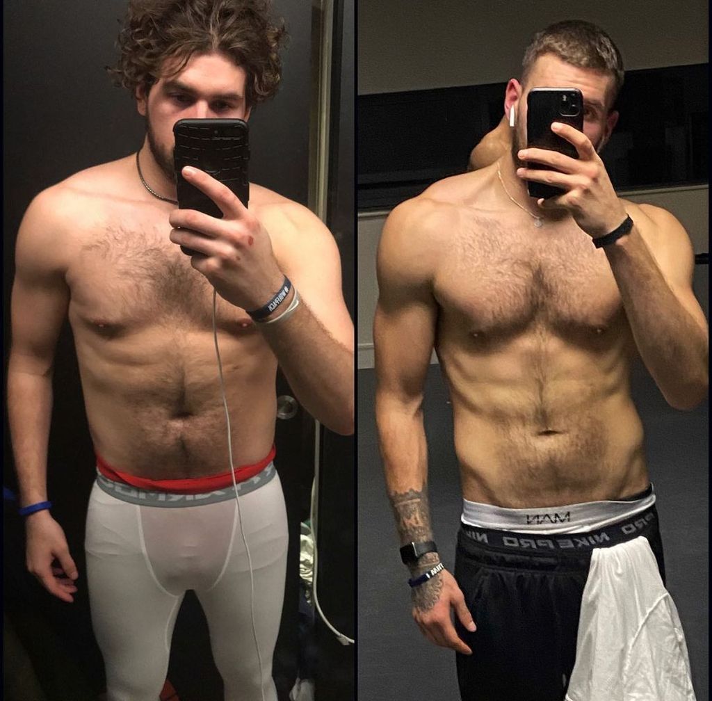 Zachariah has shared his fitness journey on Instagram
