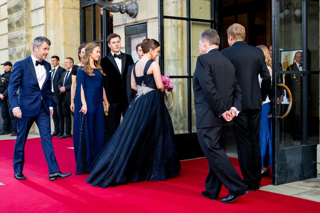 The silver embroidery on the back of Princess Isabella's ballgown