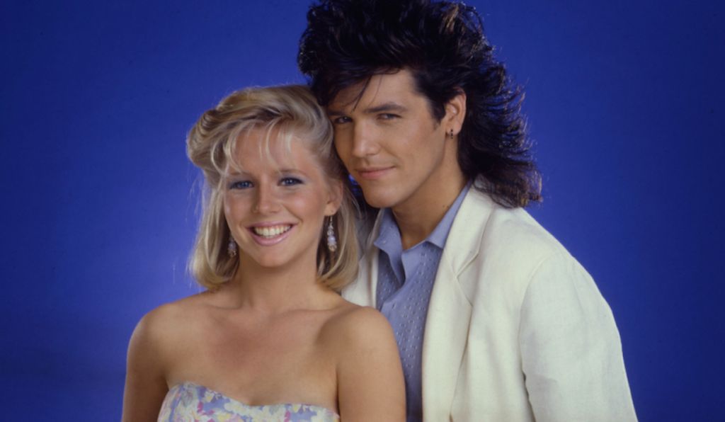 Lauralee Bell and Michael Damian as Cricket and Danny in The Young & The Restless