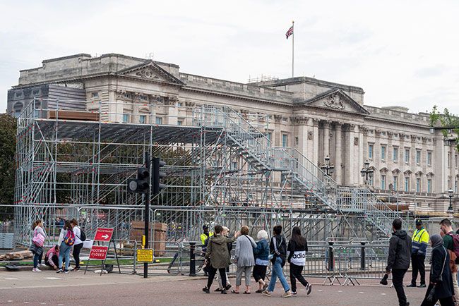 Buckingham Palace jubilee seating