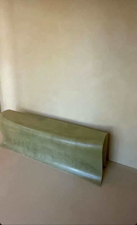 Photo of Sage-green bench