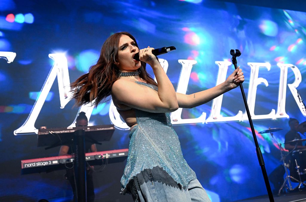 Mae Muller performs at Eurovision party