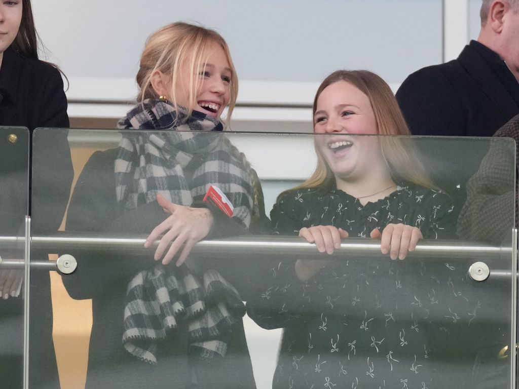 New Years Day Racing at Cheltenham Racecourse, Cheltenham, Gloucestershire, UK. Pictured: Isla Phillips and Mia Tindall