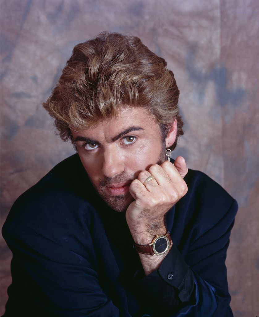 George Michael posing
