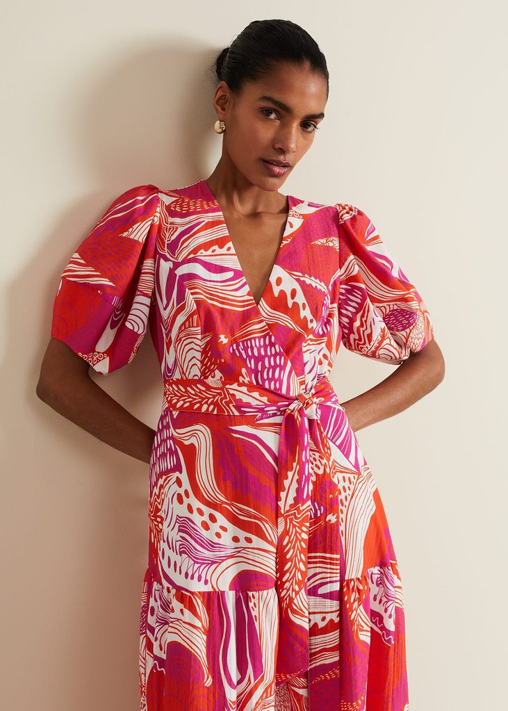 phase eight abstract print dress