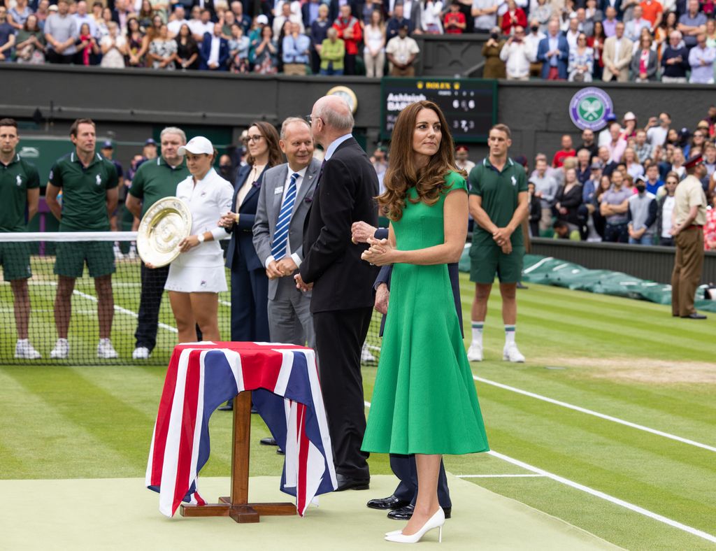 Kate looked stunning in her Emilia Wickstead green dress