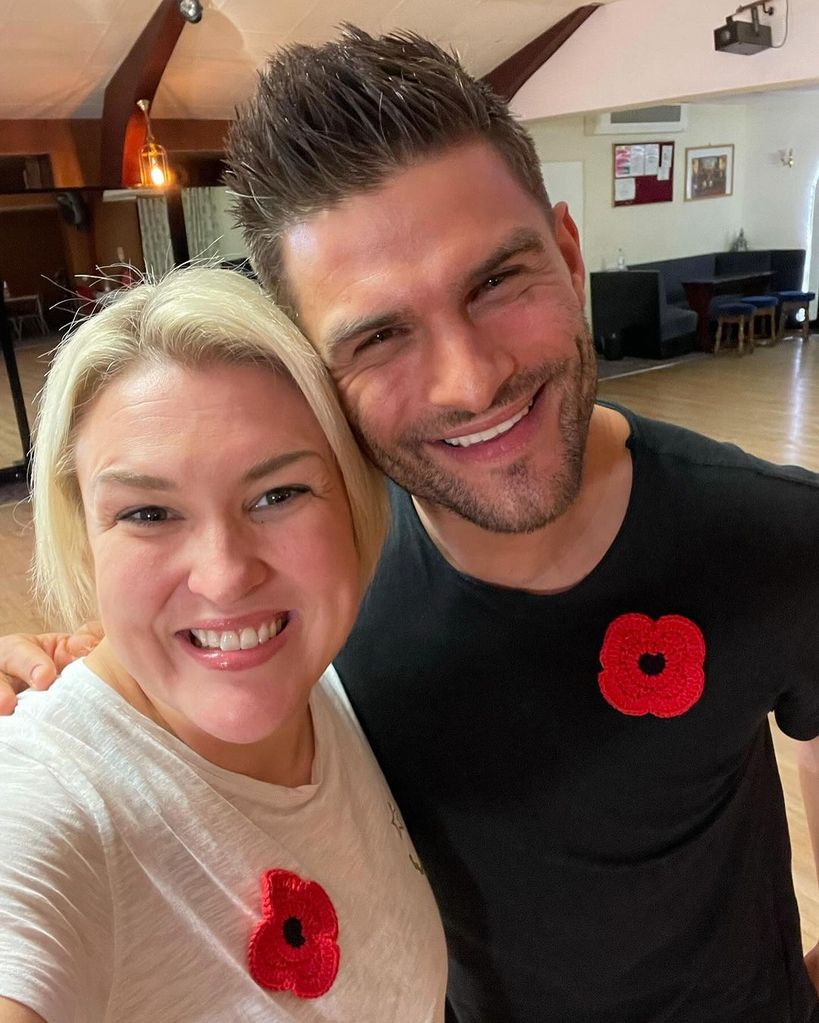 Aljaz Skorjanec and Sara Davies are good pals