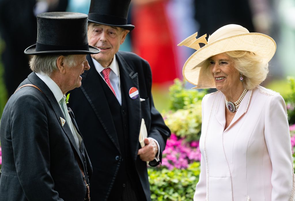 Queen Camilla and Andrew Parker Bowles at Royal Ascot