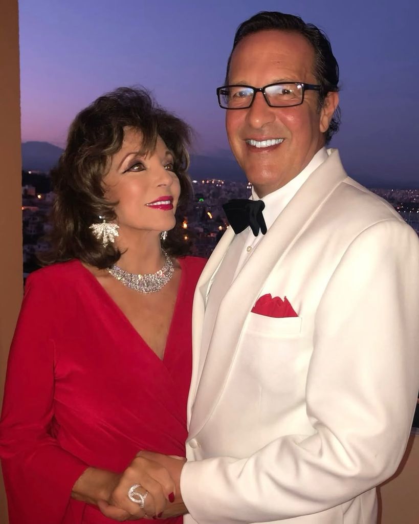 joan collins percy gibson tenue de soirée