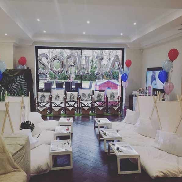 8 abbey clancy daughter pamper party