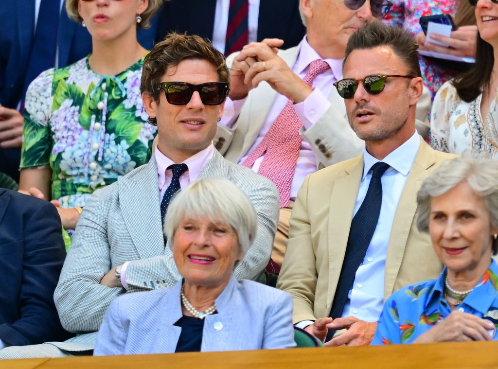 James Norton in the Royal Box on Cent COURT