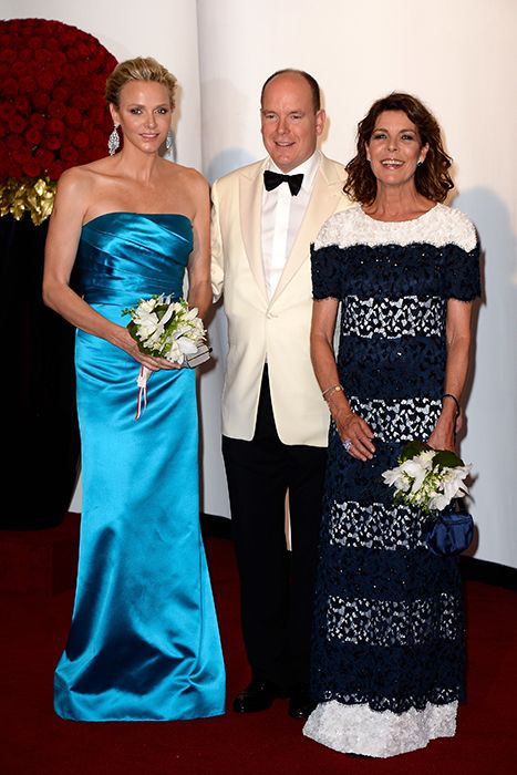 Princess Charlene, Prince Albert and Princess Caroline of Monaco