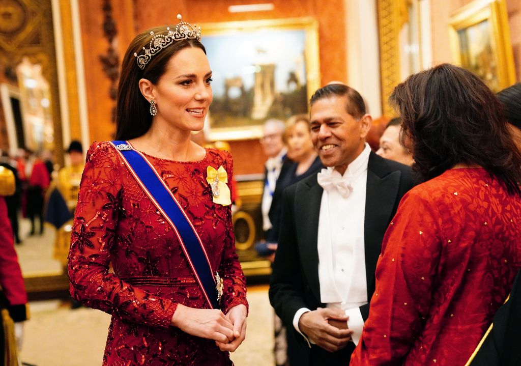 The last Reception for the Diplomatic Corps hosted by Queen Elizabeth II at Buckingham Palace