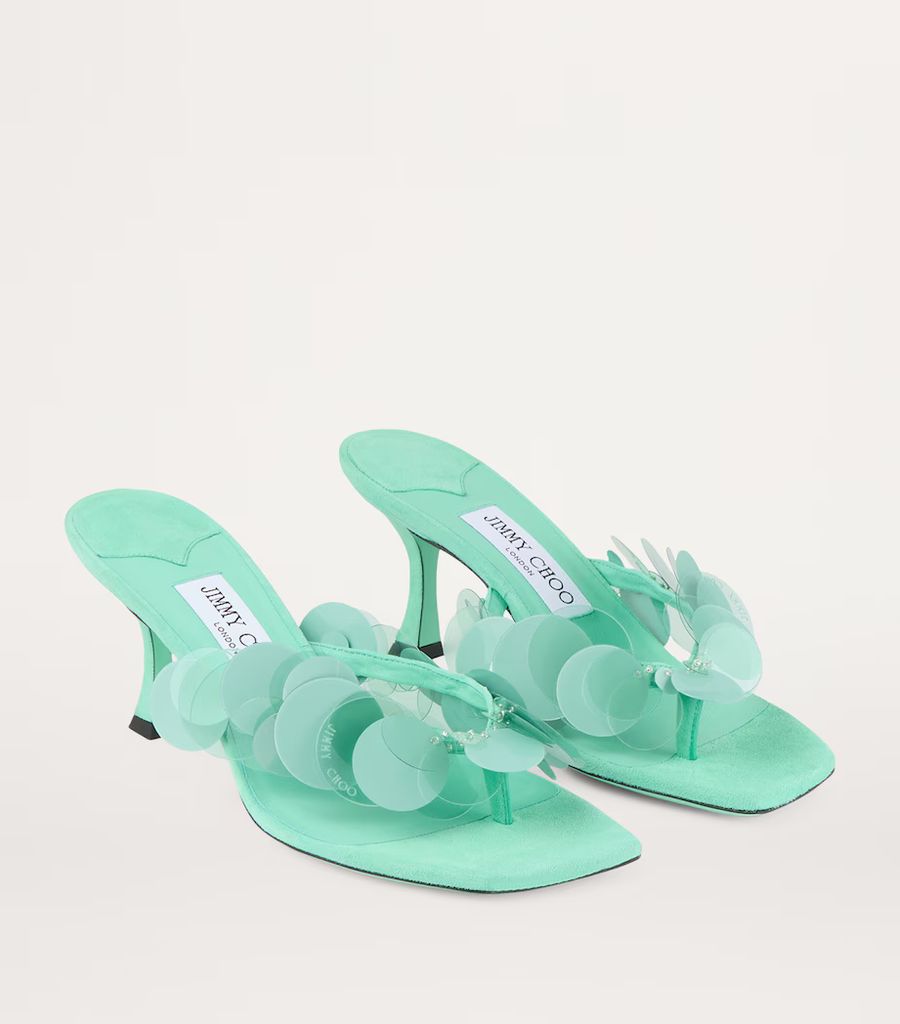 Freja 70 Suede Heeled Sandals by jimmy choo
