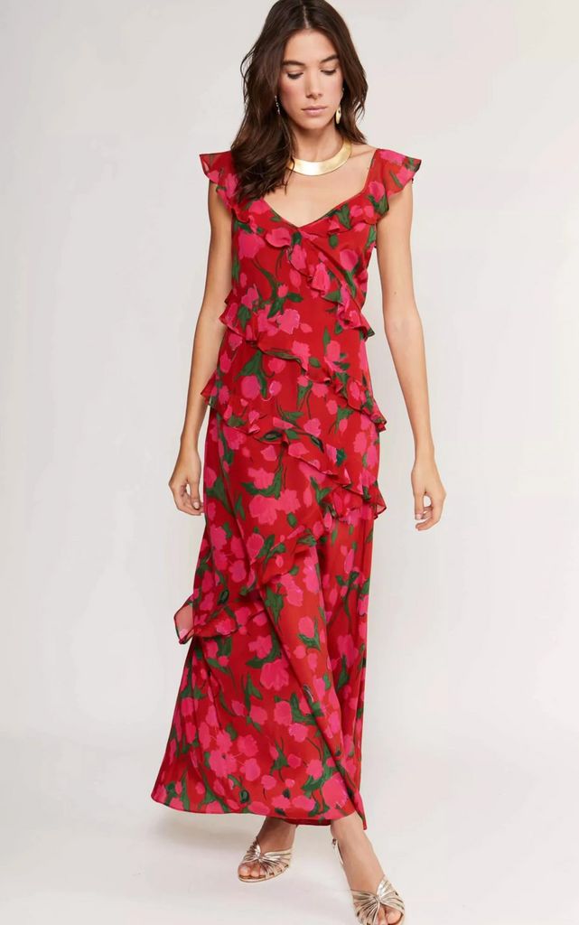 Rixo Gail floral print maxi dress