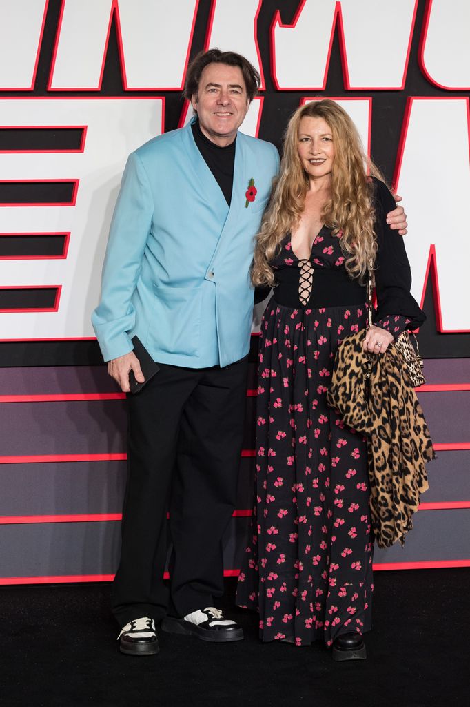 Jane attended the premiere of The Running Man in London in November alongside husband Jonathan