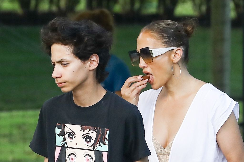 Jennifer Lopez and son Max