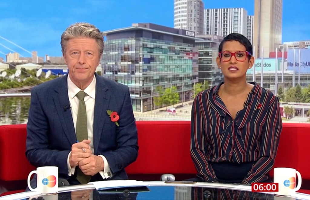 Charlie Stayt and Naga Munchetty on BBC Breakfast