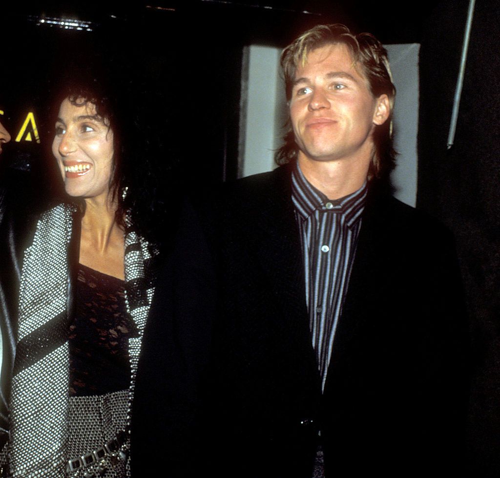 Cher and Val Kilmer during Bette Midler Video Party