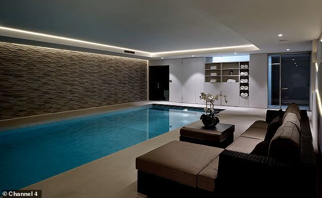 inside pool