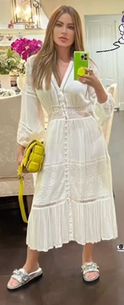 sofia vergara white beach dress