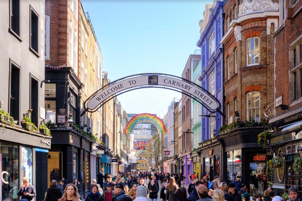 Carnaby Street is home to several foodie spots