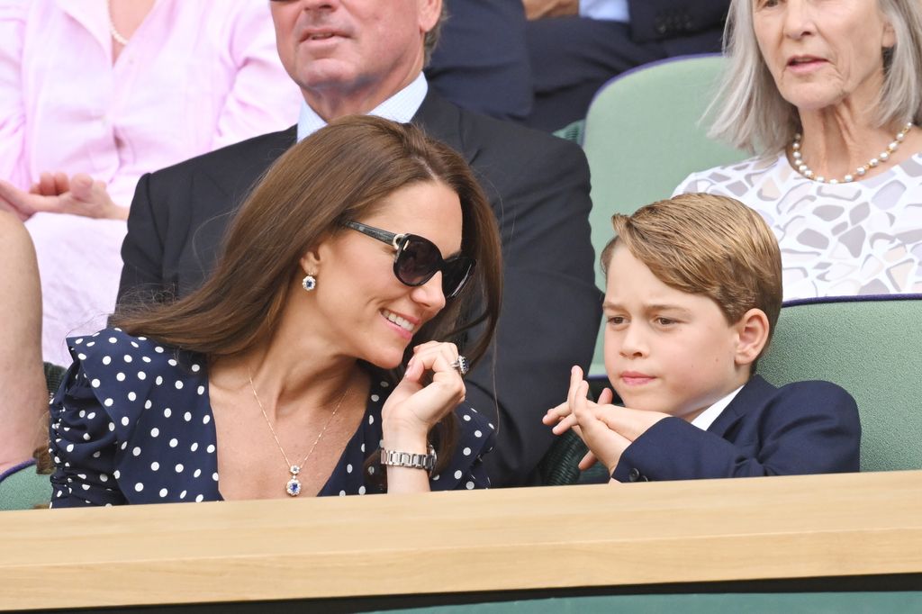 Princess Kate and her eldest son at Wimbledon last year