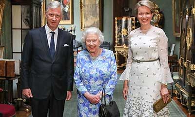 King Philippe of Belgium with the Queen 
