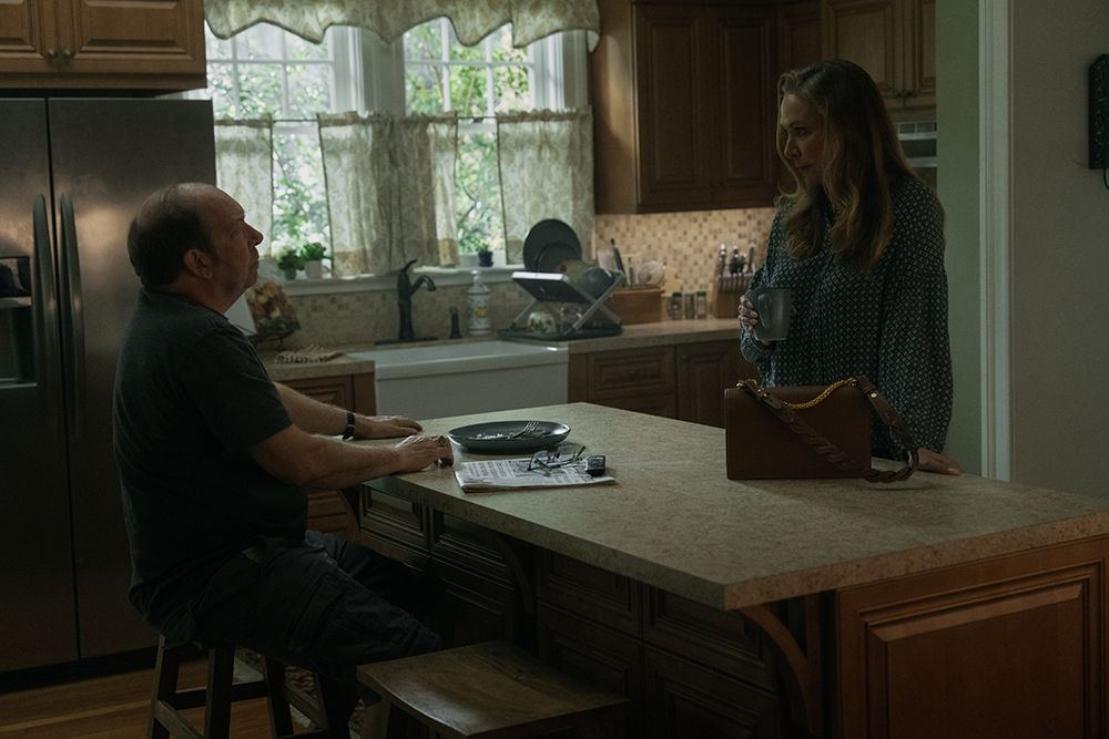 Raymond and his wife at home in Presumed Innocent