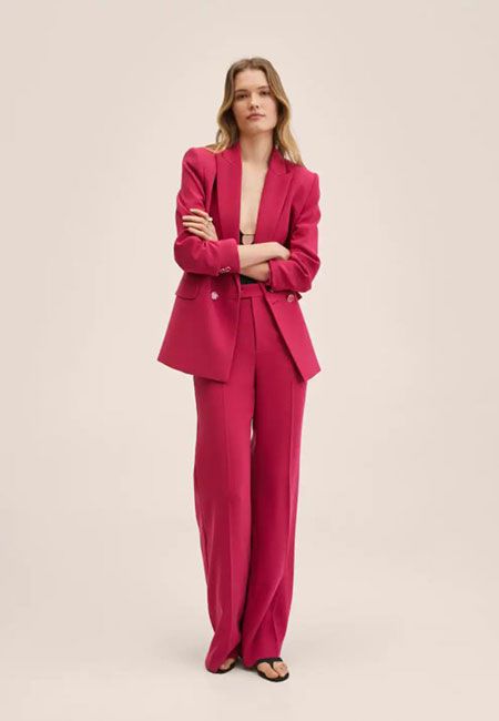 mango pink suit