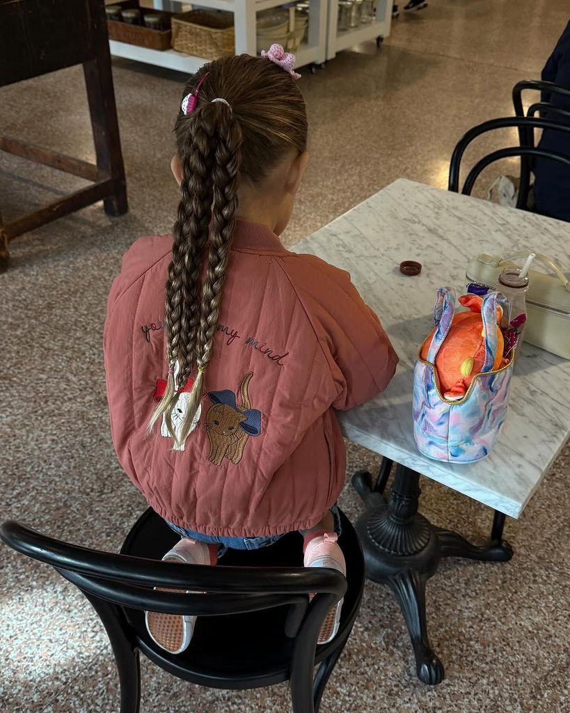 Gigi Hadid daughter Khai sitting down